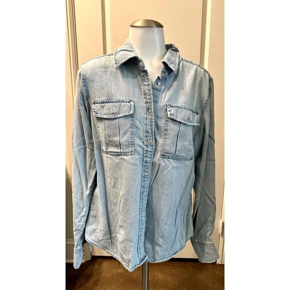 Frame Denim Long Sleeve Button Down - XL - Picture 1 of 6